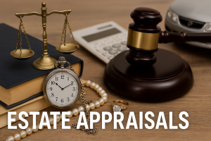 estate appraisals valuable items such vehicles, furnitures, real estate, jewelry, vehicles and specialty items